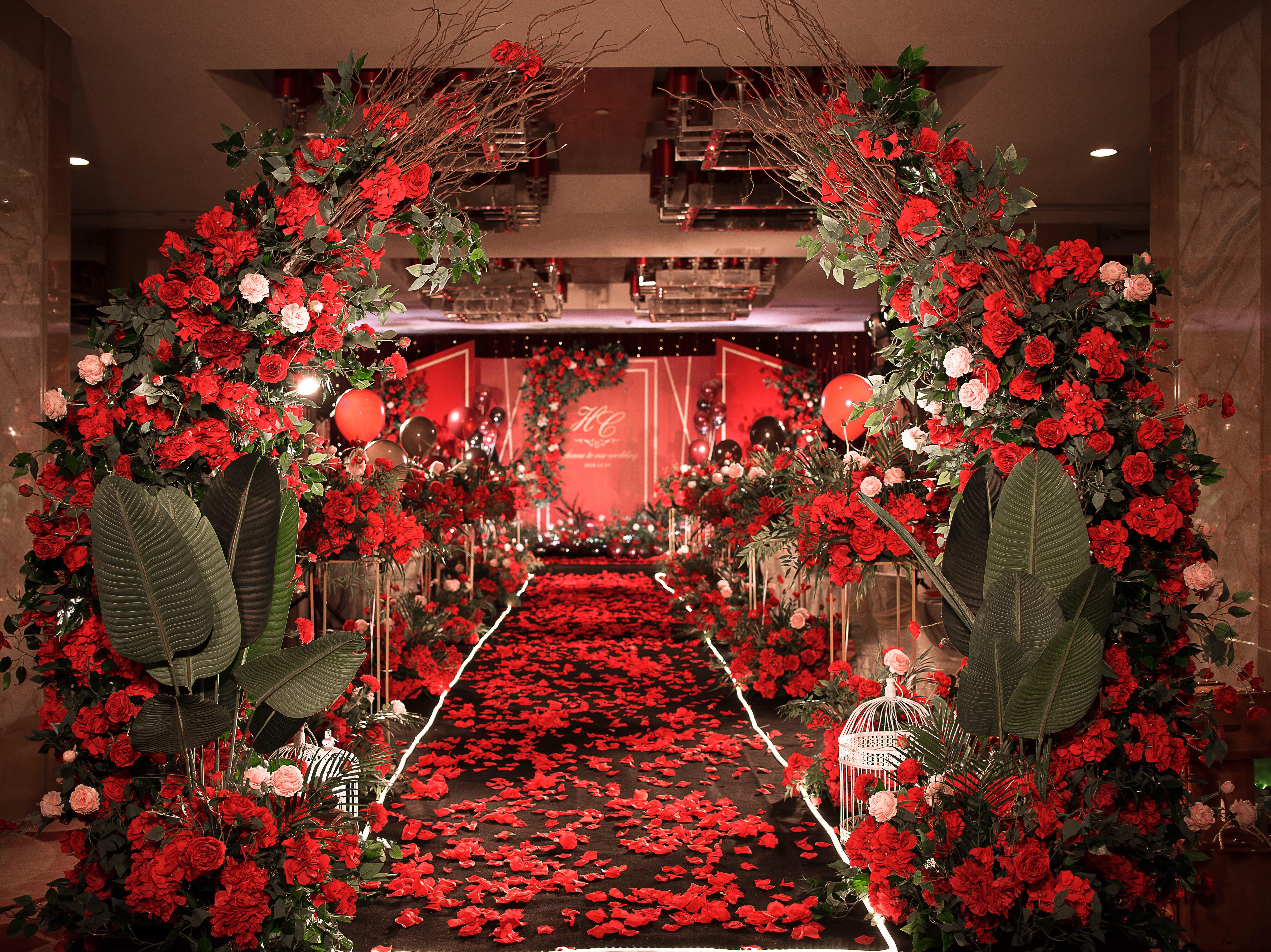 #吉美婚礼#红色现代简约唯美婚礼案例炙爱