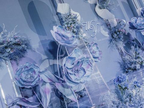 【遇见】蓝色系主题婚礼 含四大金刚 含婚纱礼服