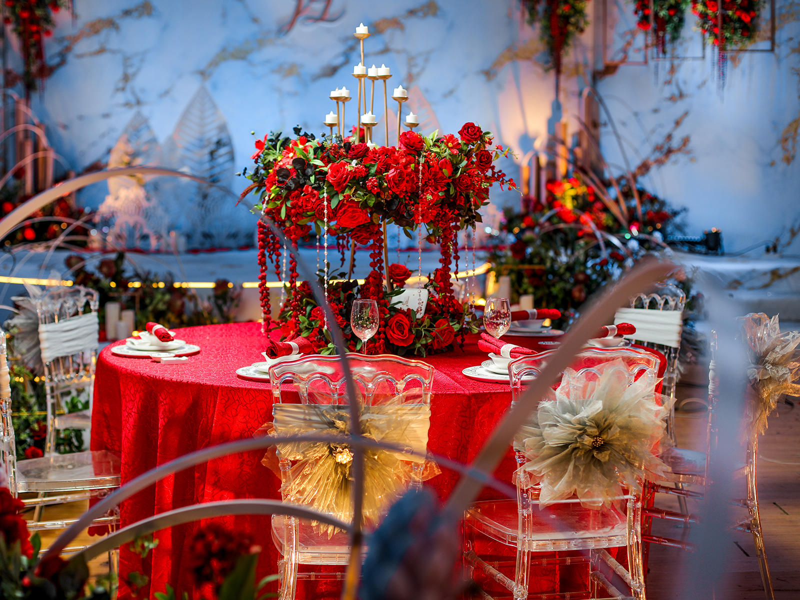 麦瑞优婚礼设计-大理石金色