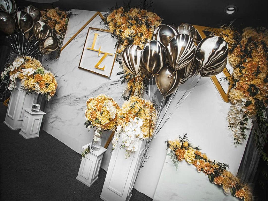 简约暖色小清新大理石纹婚礼