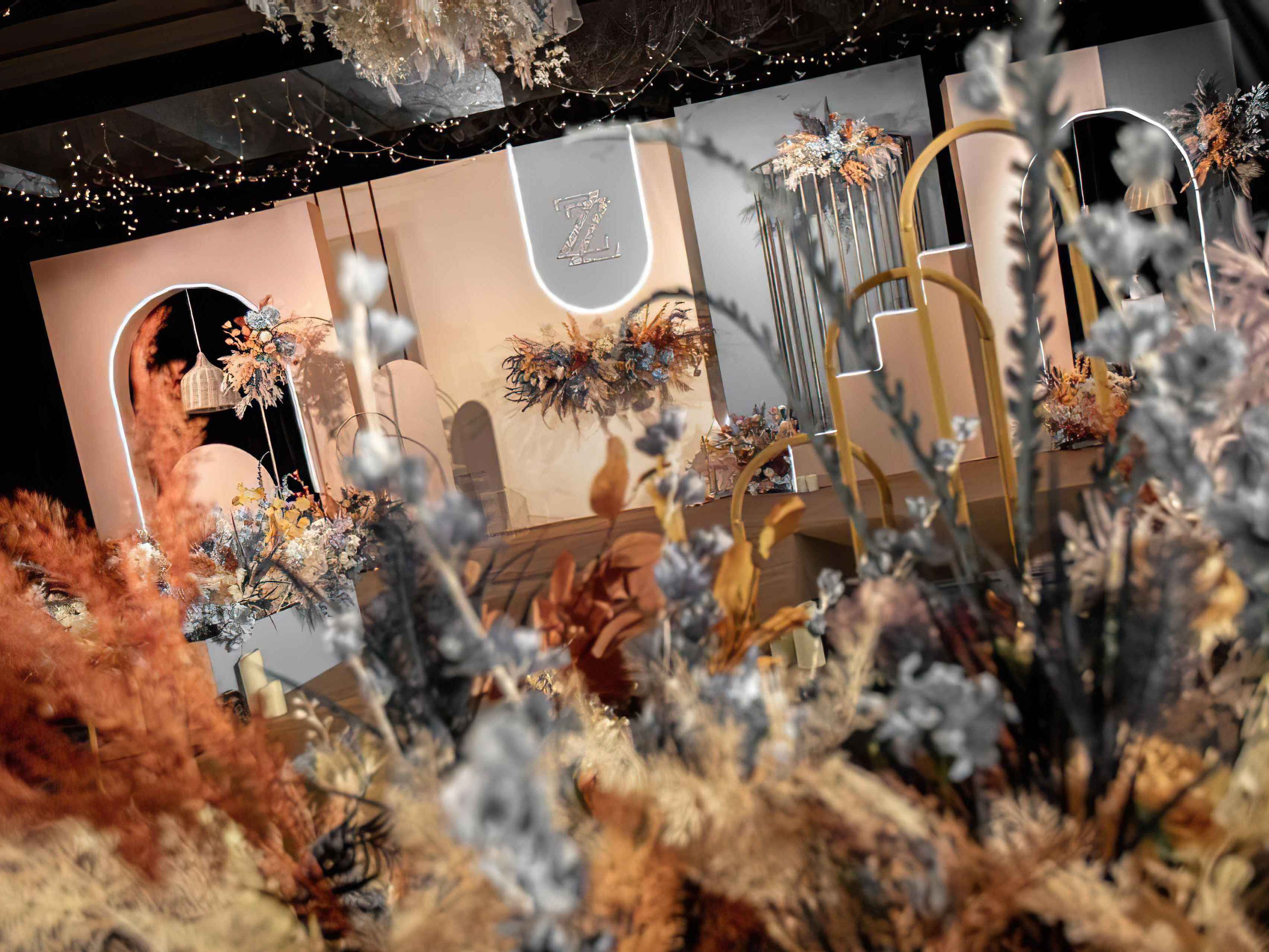 香槟蓝色婚礼 日暮里的光景太暖了这个颜色