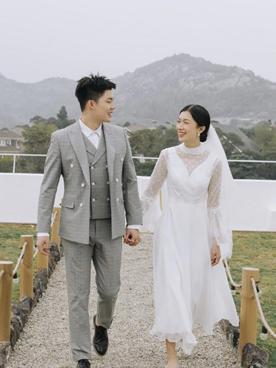 【绅士英伦风】韩版休闲西服马甲三件套