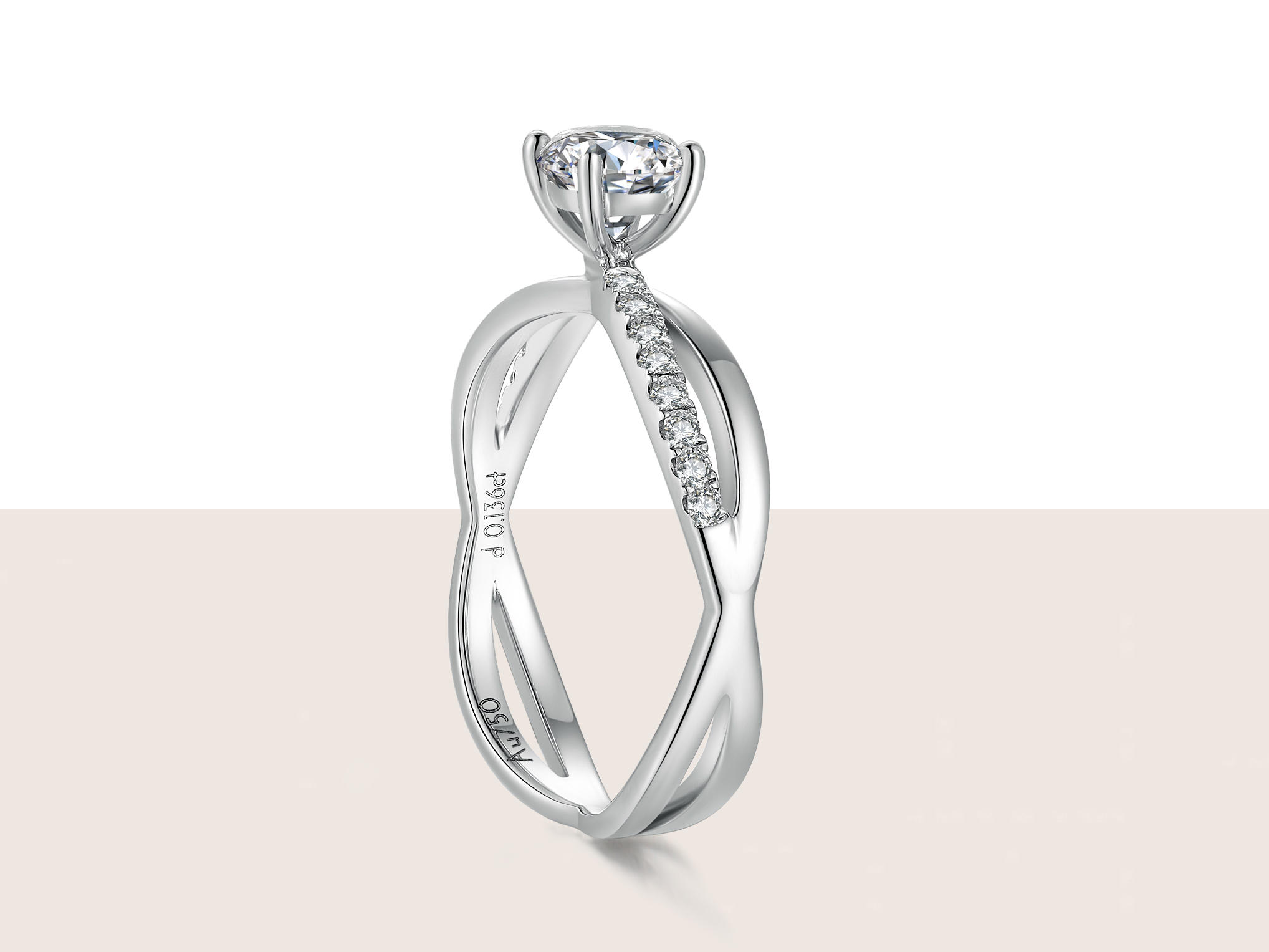 结婚钻戒「无限」简约婚戒