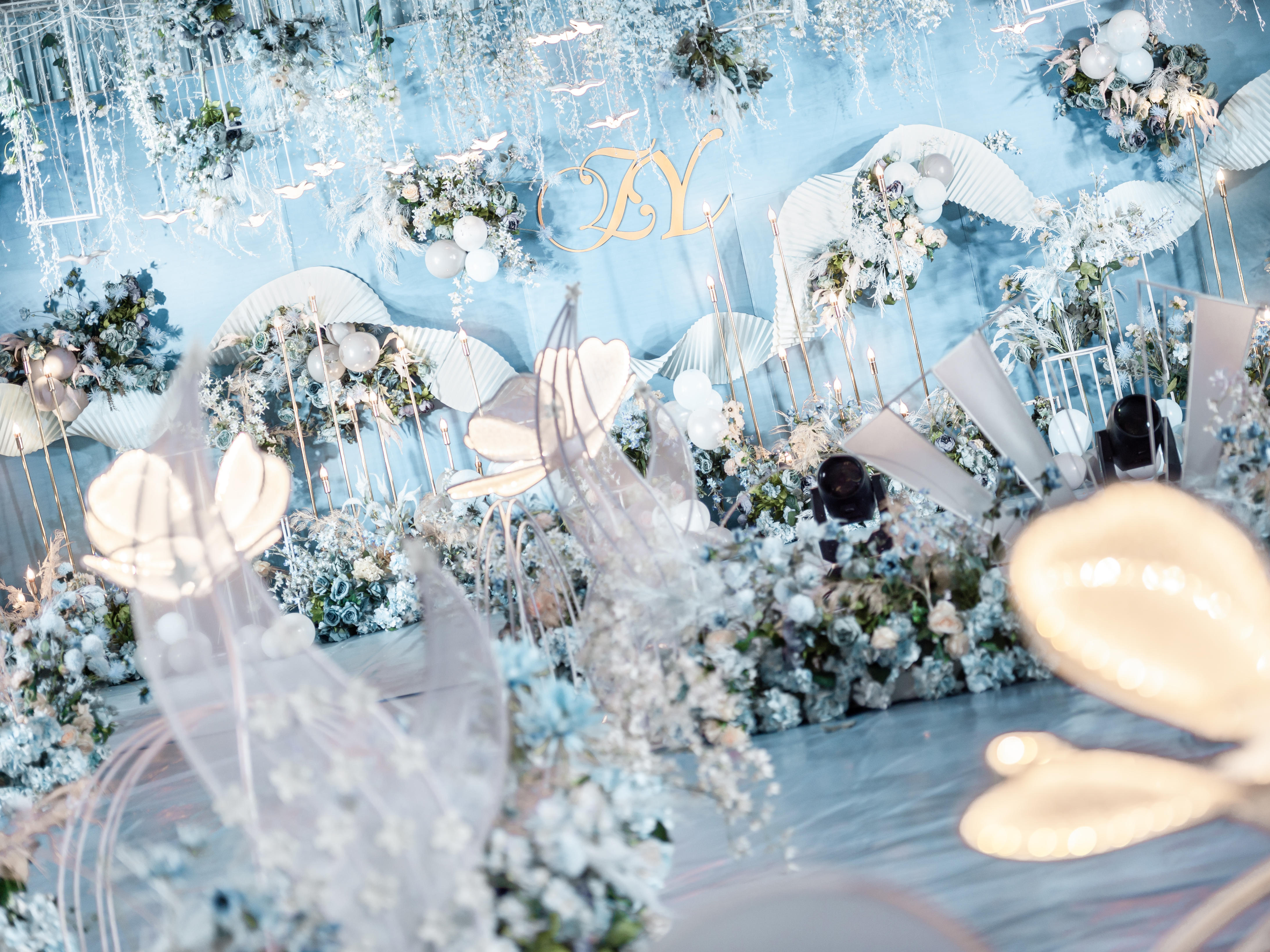 水彩晨光 | 清澈透明蓝色婚礼