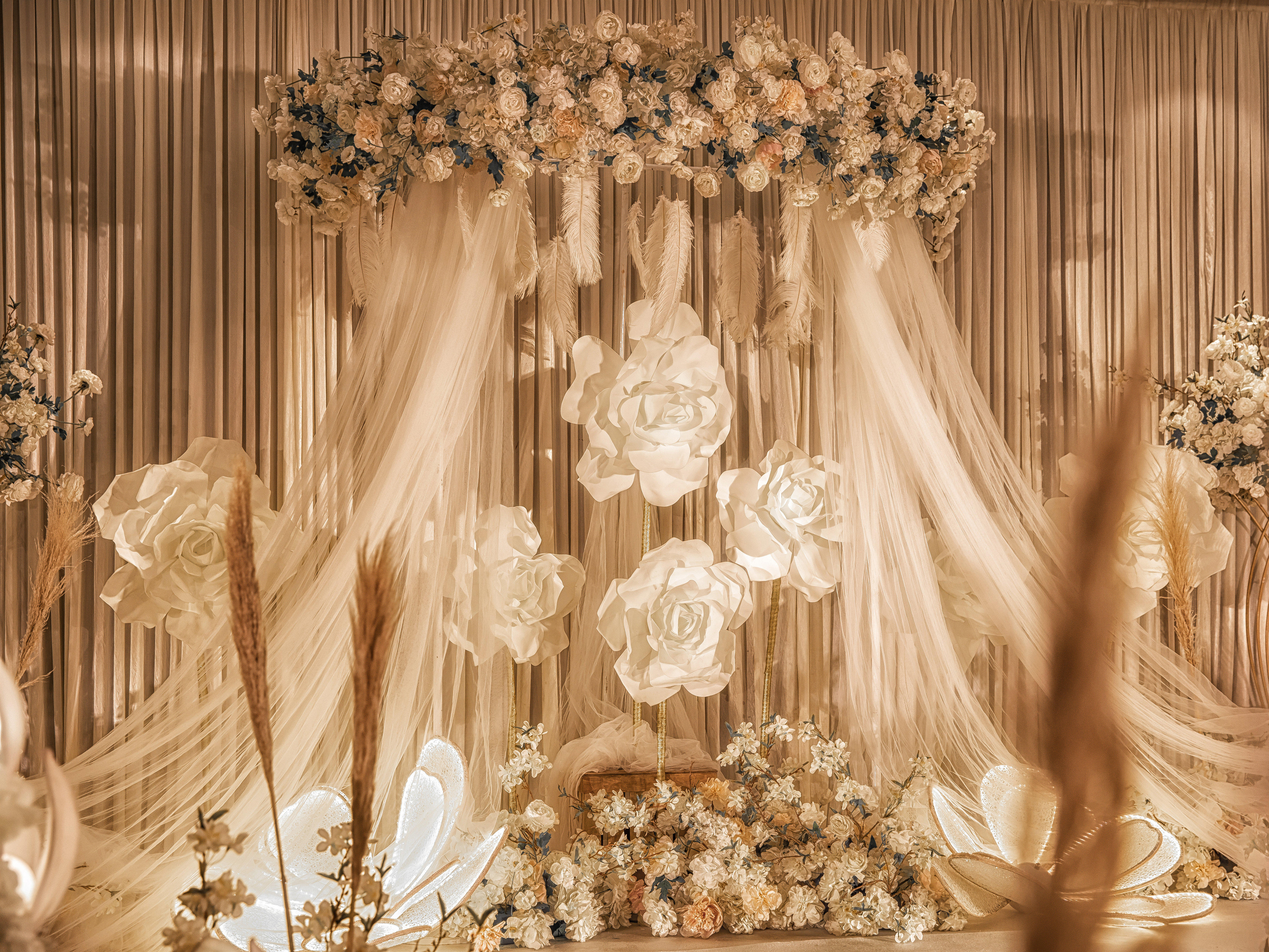 【玖月婚礼】香槟色，简约唯美婚礼，赠婚房布置