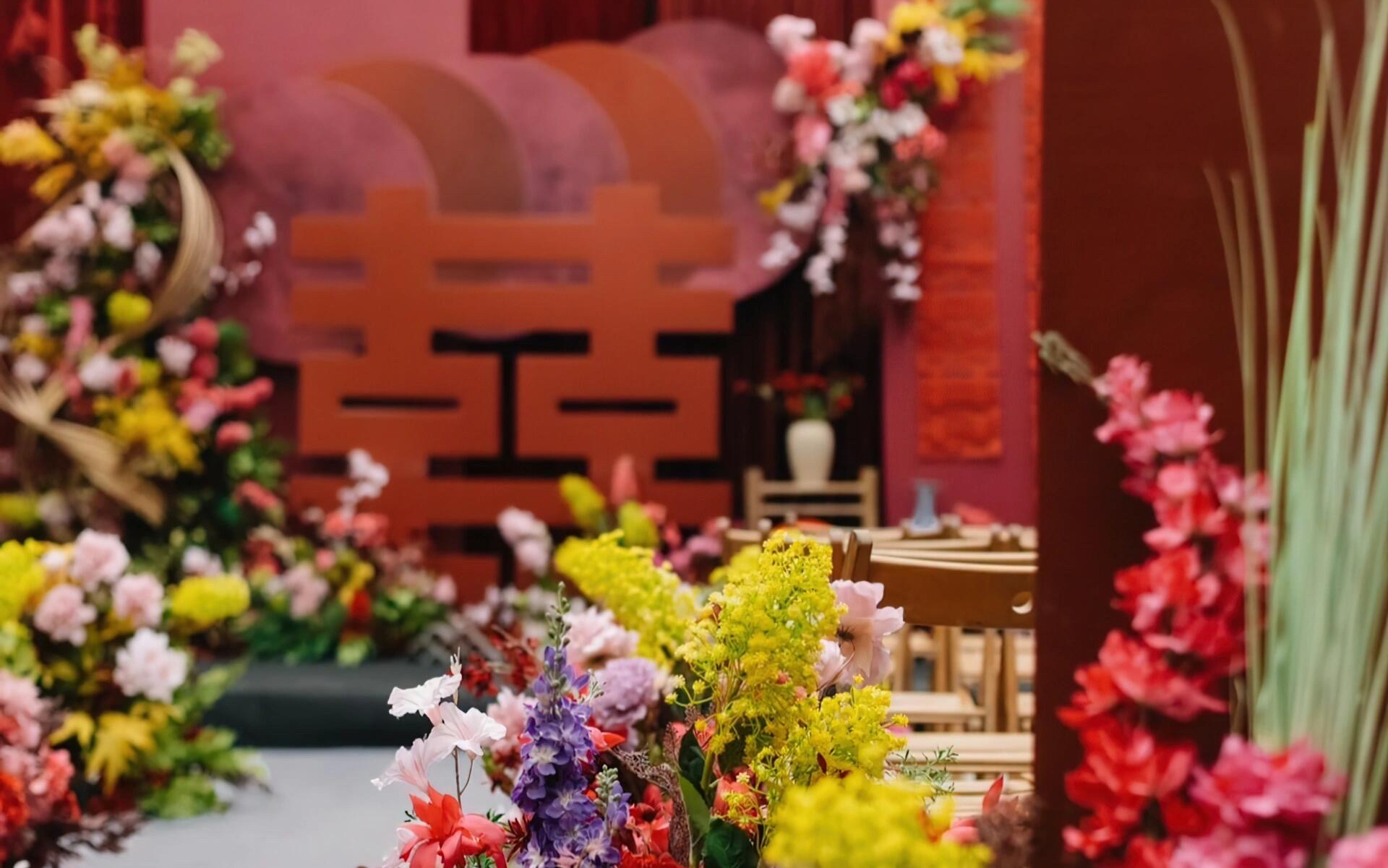 南洋元素點綴農村婚禮，別樣儀式感