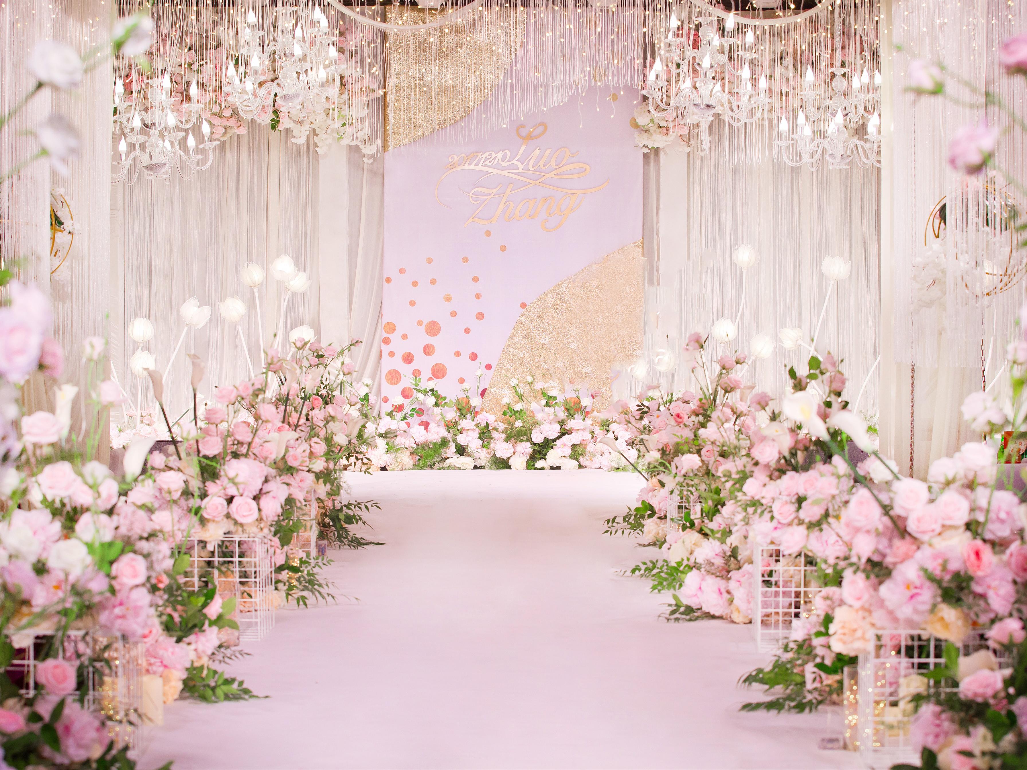 小成本粉色少女心主题婚礼