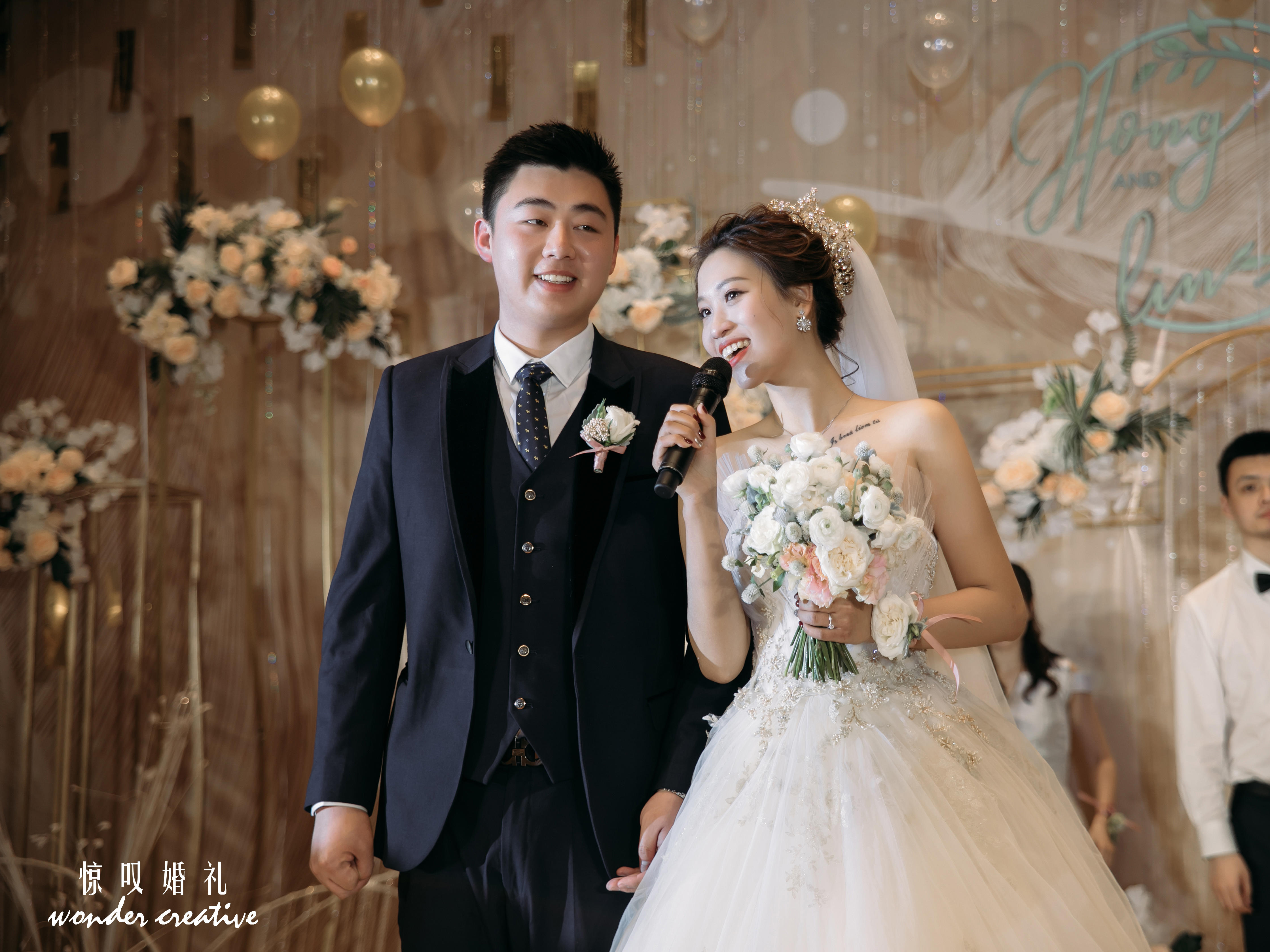 【惊叹婚礼】梦幻香槟粉色少女婚礼