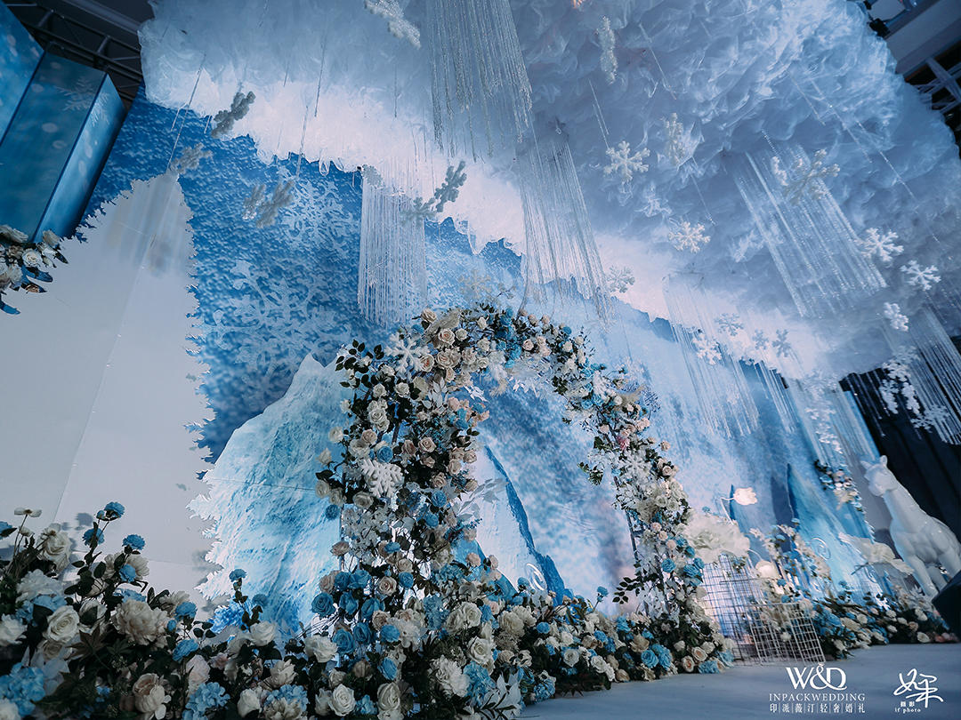 冰雪奇缘·冰雪婚礼 蓝白色系