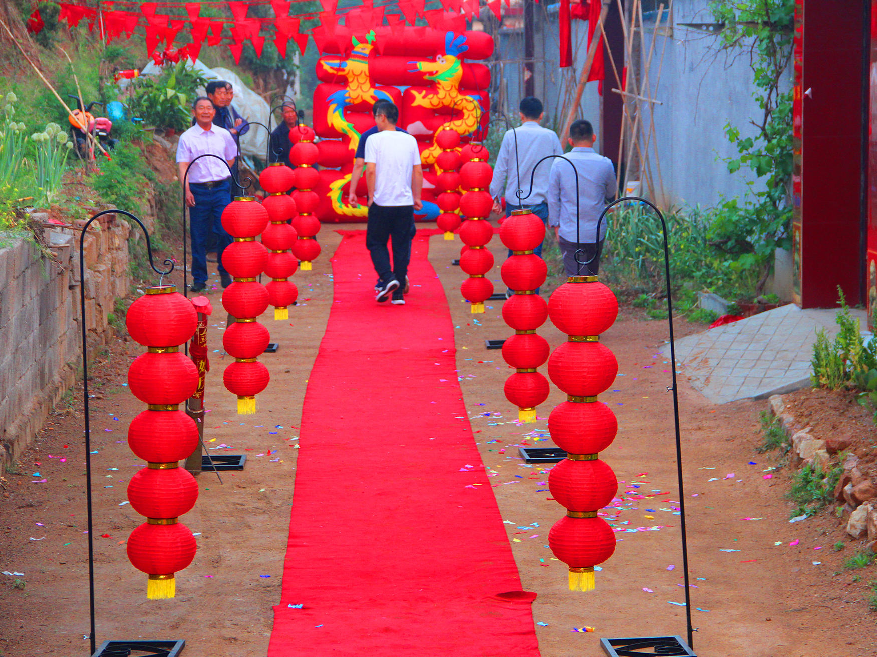 金玉满堂   院落式中式婚礼  适合在老家举办