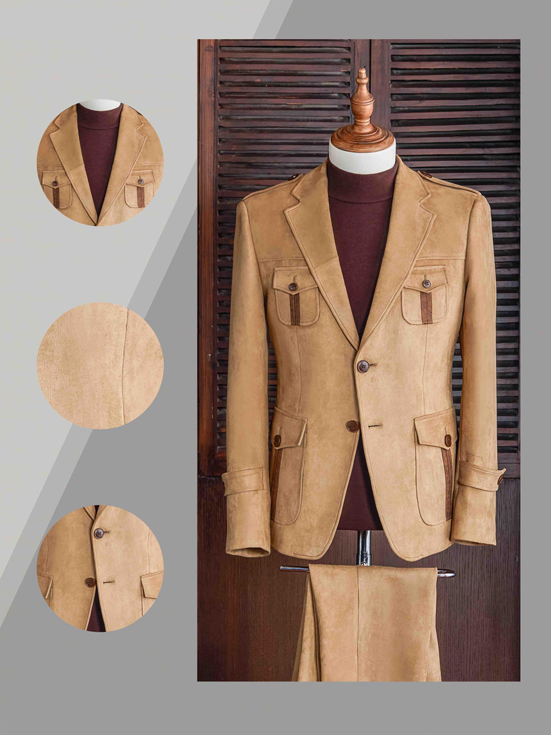 【西装定制彰显性格1980RMB 40%羊毛含量