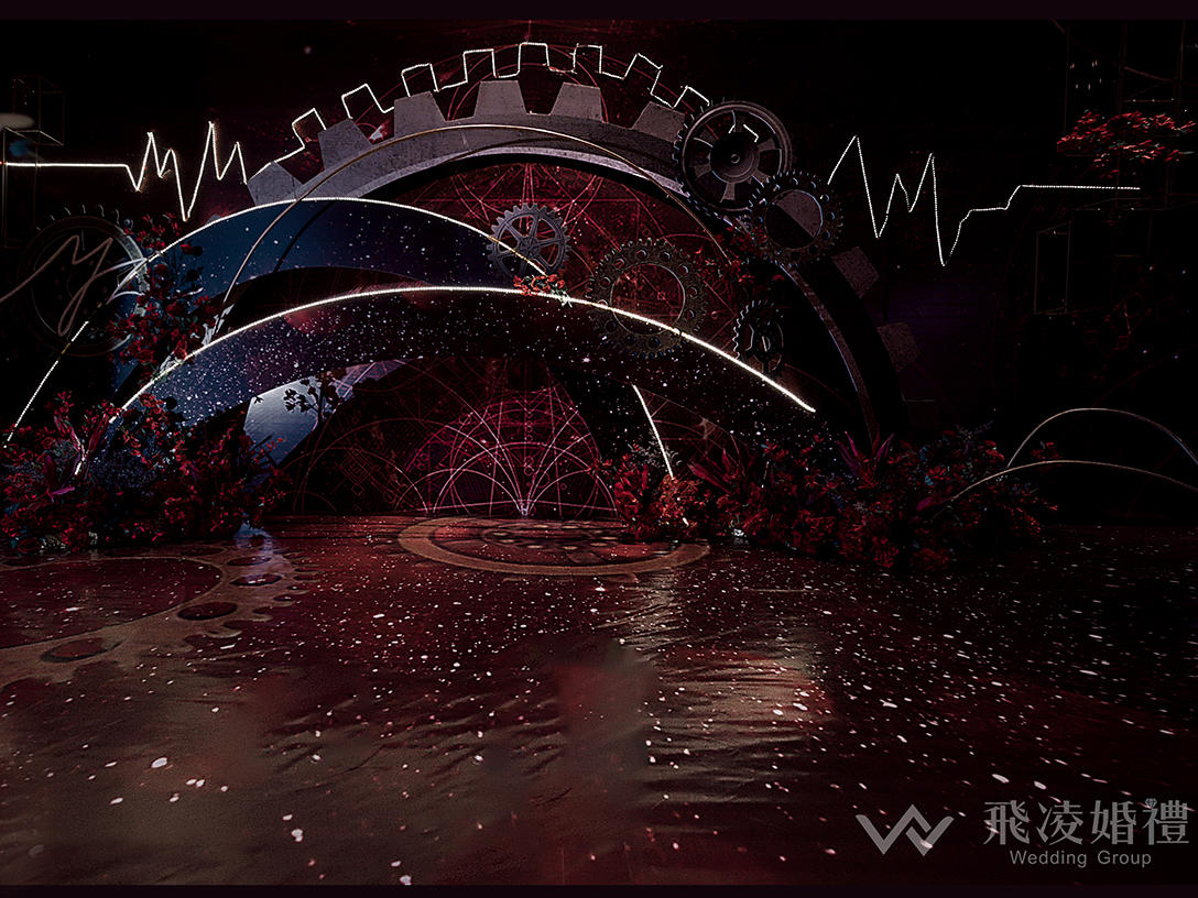 【飞凌婚礼】个性红黑 奢华大气 高性价比 心耀