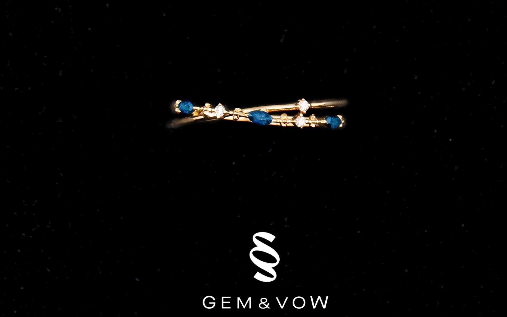 时尚设计生活佩戴类珠宝-红蓝宝石戒