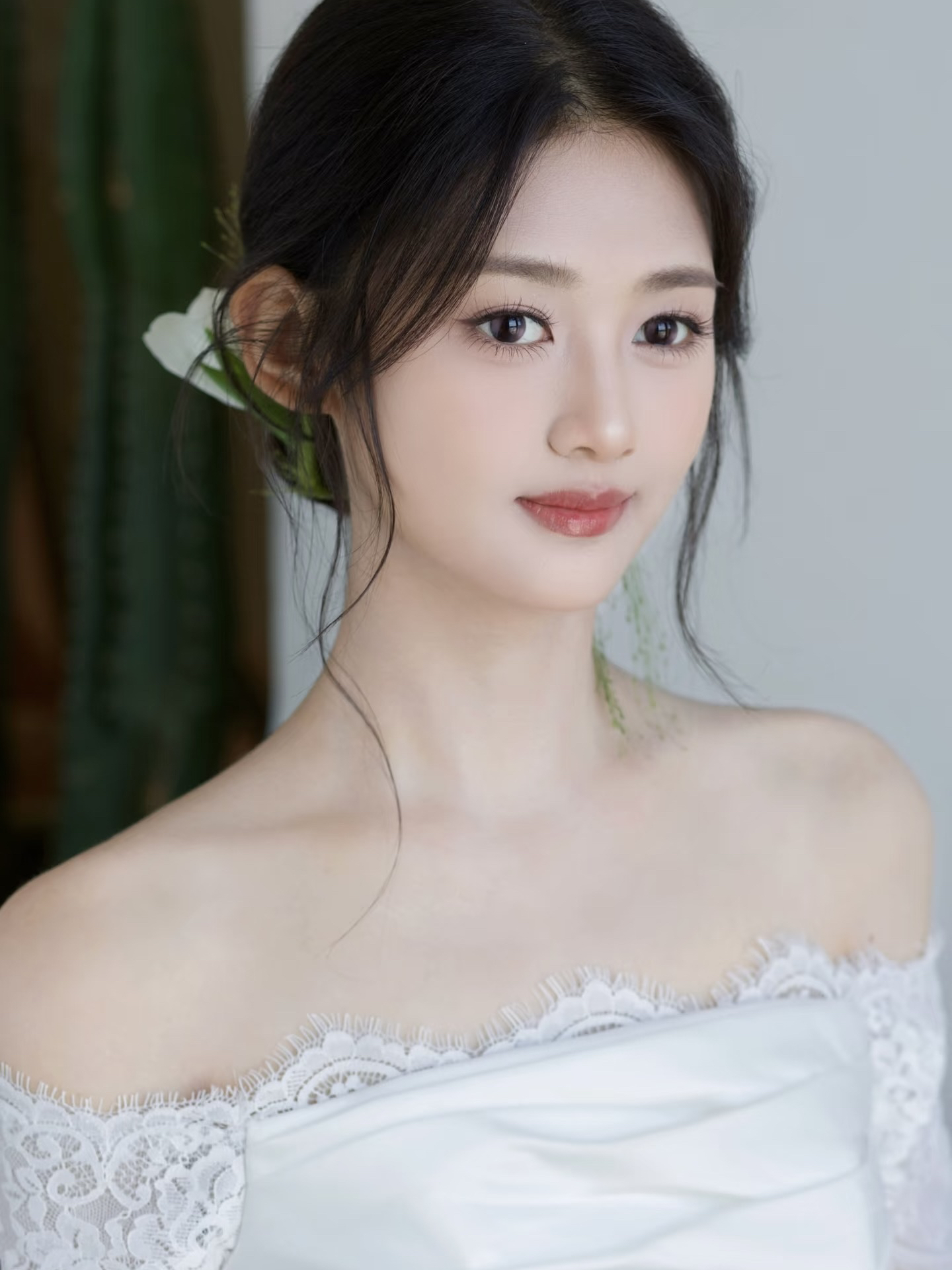 清透氧气感新娘造型｜鲜花造型