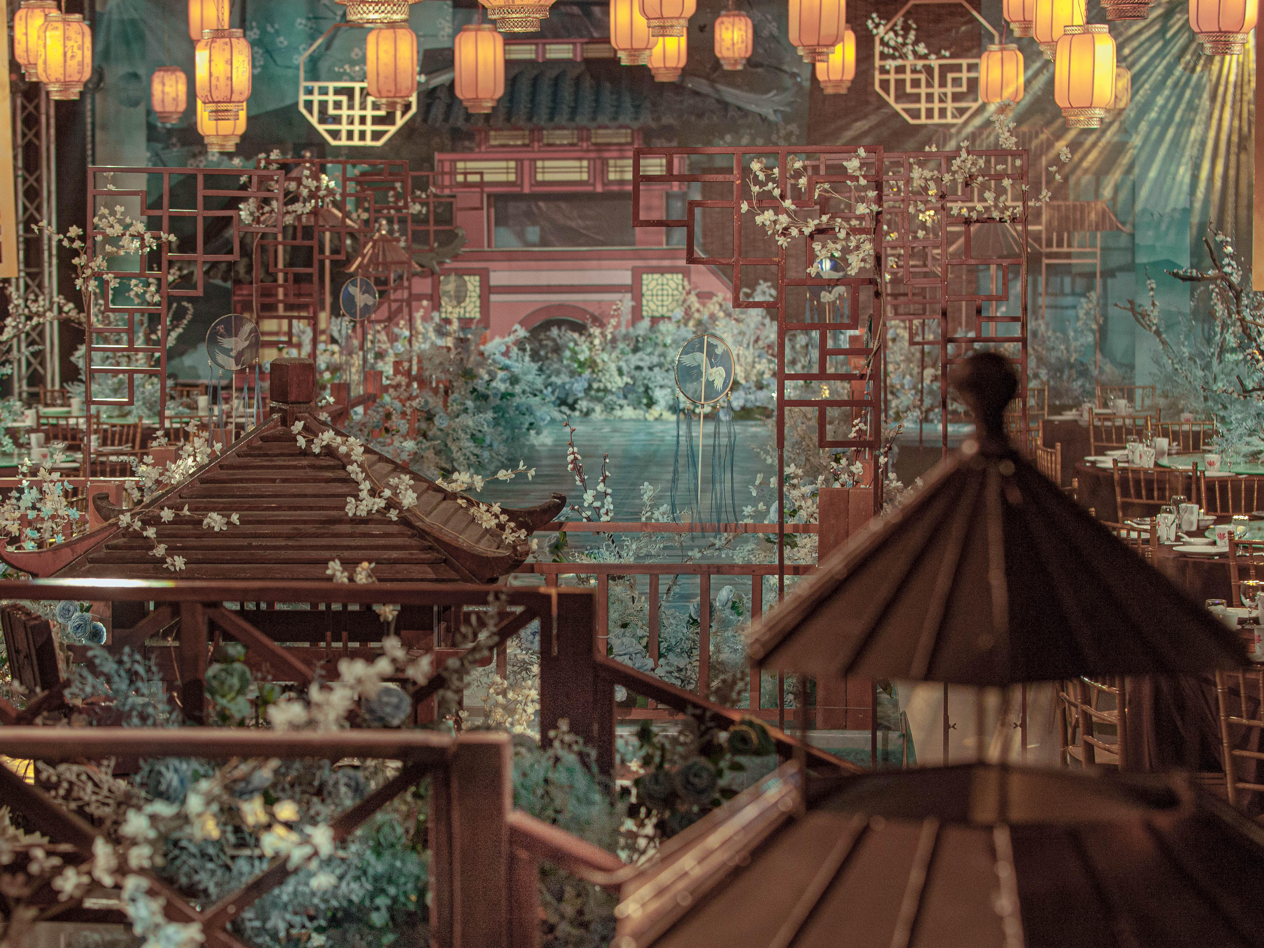 嘉悦宴会设计｜室内沉浸式中式婚礼 长安盛世繁华梦