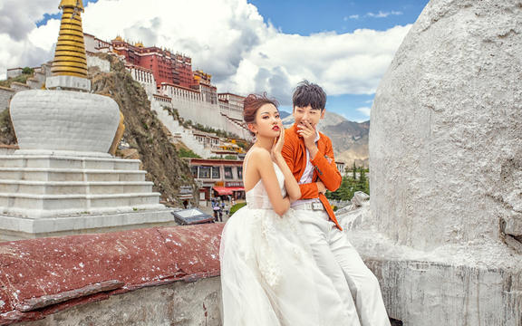 西藏拉萨市区旅拍婚纱 民族时尚
