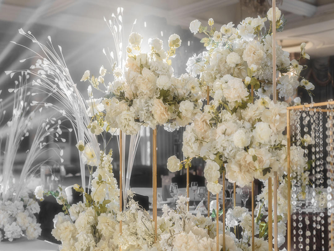 【香槟白婚礼】色系：白色 香槟色，风格：现代简约