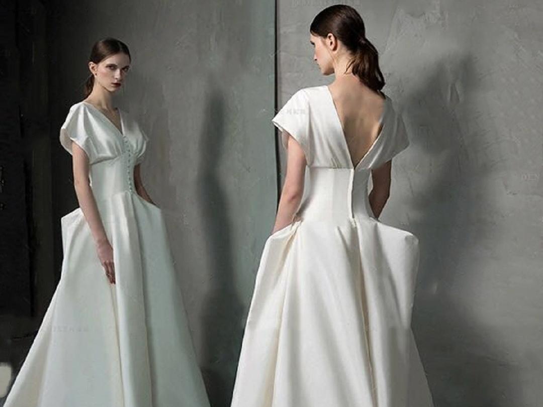 【店长推荐】高级缎面婚纱