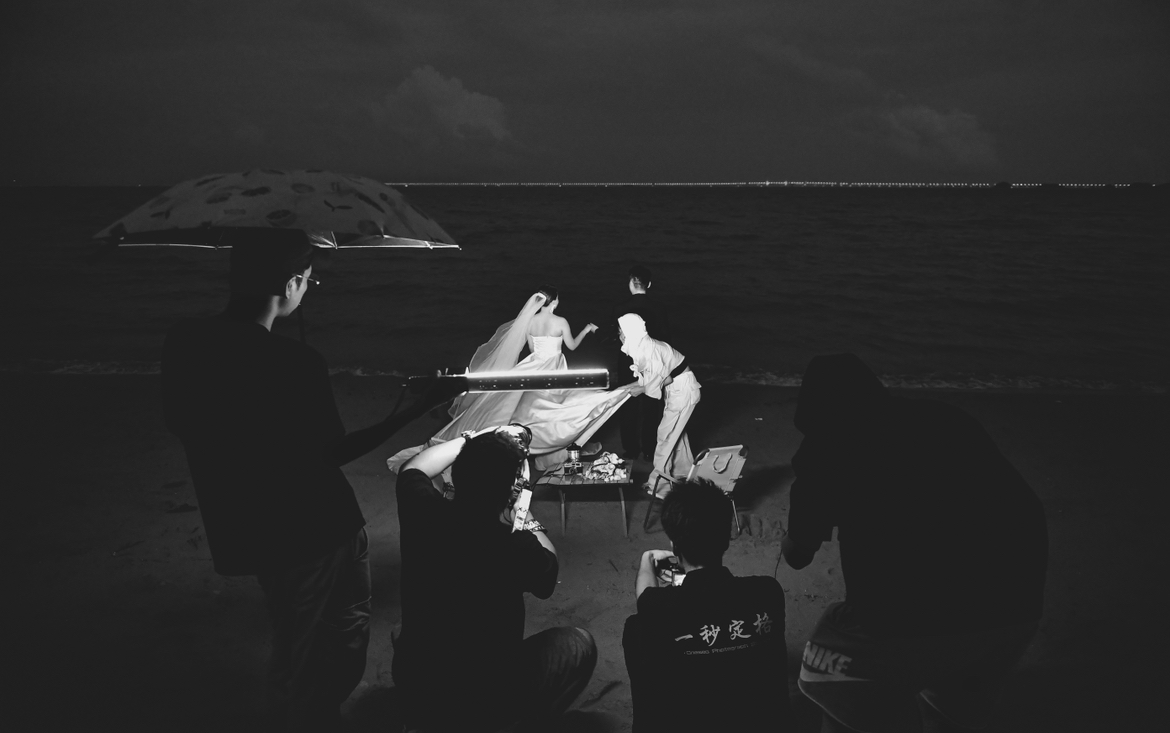 海景沙灘煙花夜景拍攝花絮
