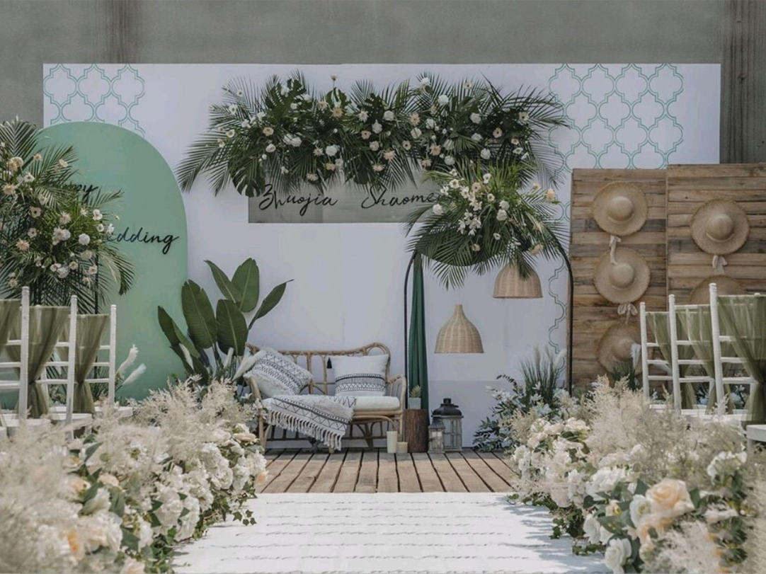 广安金钰桥婚礼/坝坝宴/户外/绿色泰式婚礼