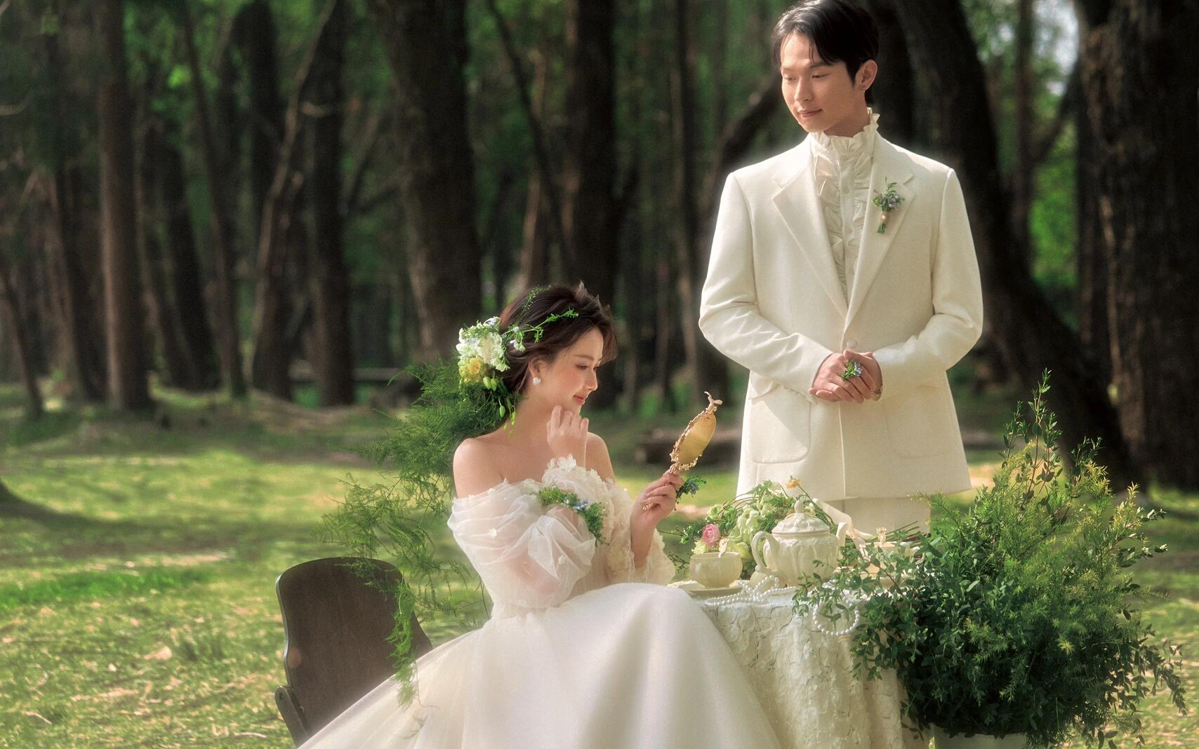 你本是林間走失的寧芙???♀?美神降臨婚紗照