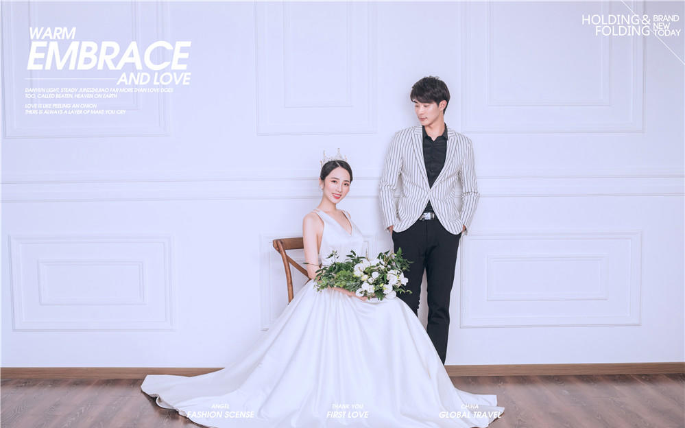 广州韩式棚拍+6造6服+底片全送