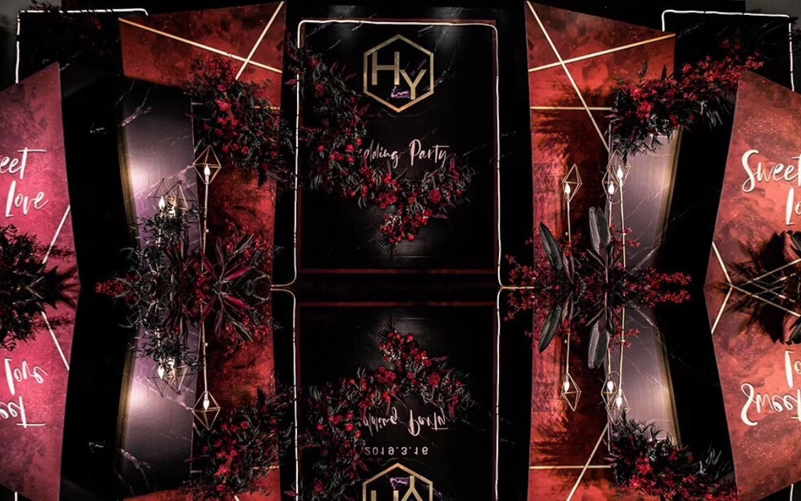 古艾迪亚#小预算韩风红黑高雅搭配