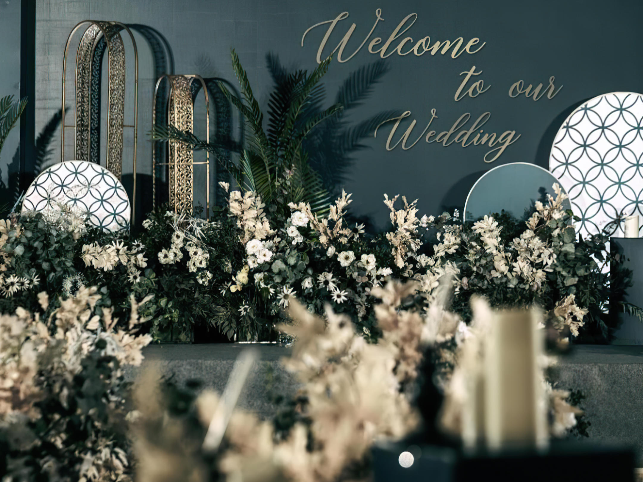 【诺言】#墨绿水晶风婚礼#莘漾