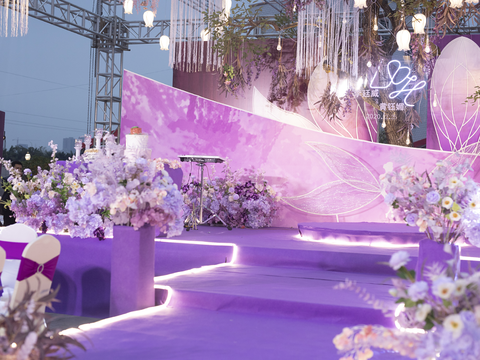 【幸福薇婚礼】高级神秘紫色婚礼