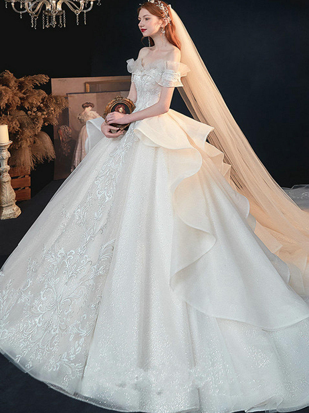 【五一超值款】仪式主婚纱+出门纱+伴娘服3件套