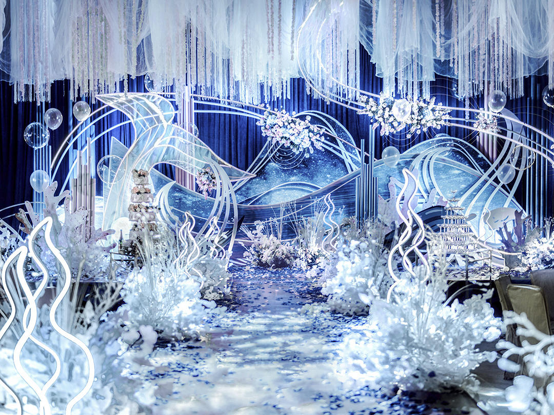 美轮美奂 梦幻海洋主题婚礼