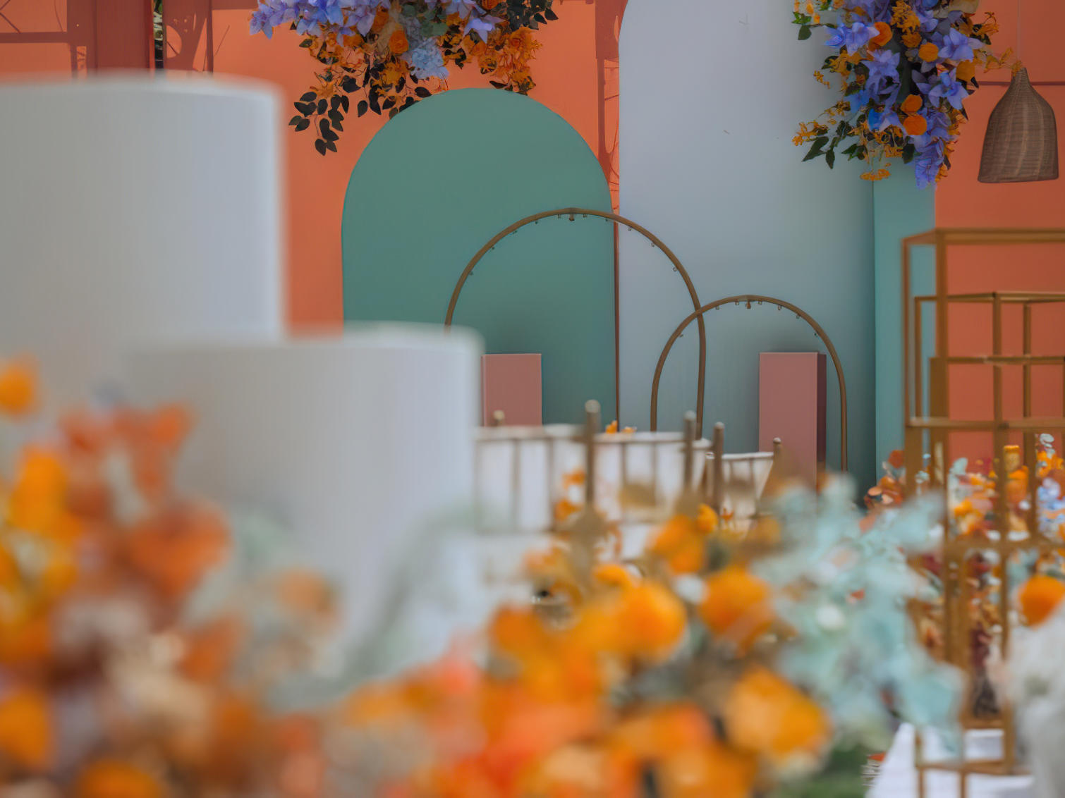 【甜·π婚礼】秋色莫兰迪户外草坪婚礼