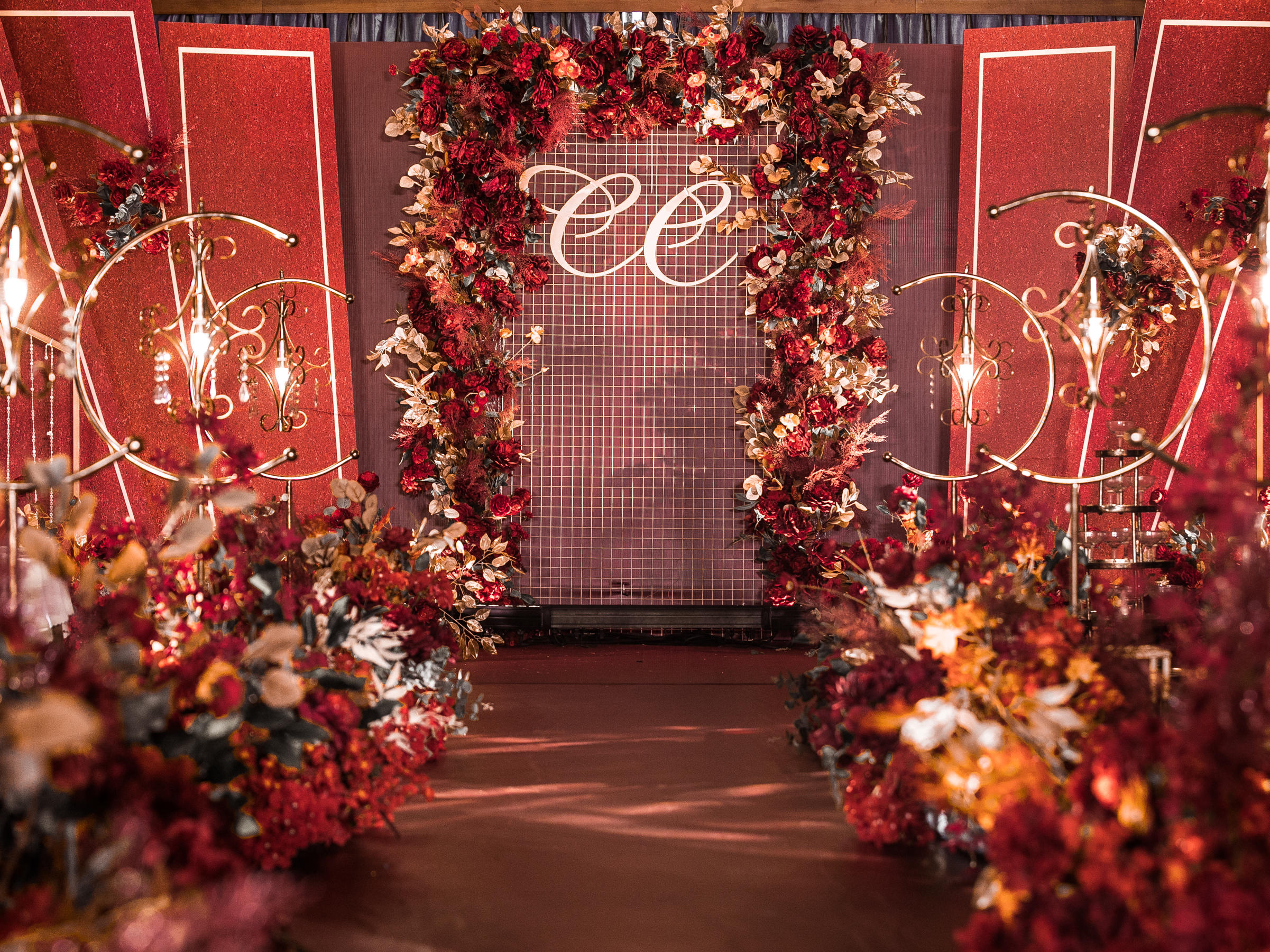 【花町婚礼】红金风格大气永恒婚礼