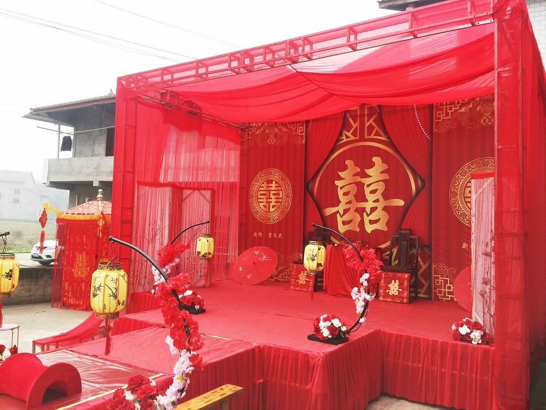 坝坝宴性价比之选中式花轿婚礼