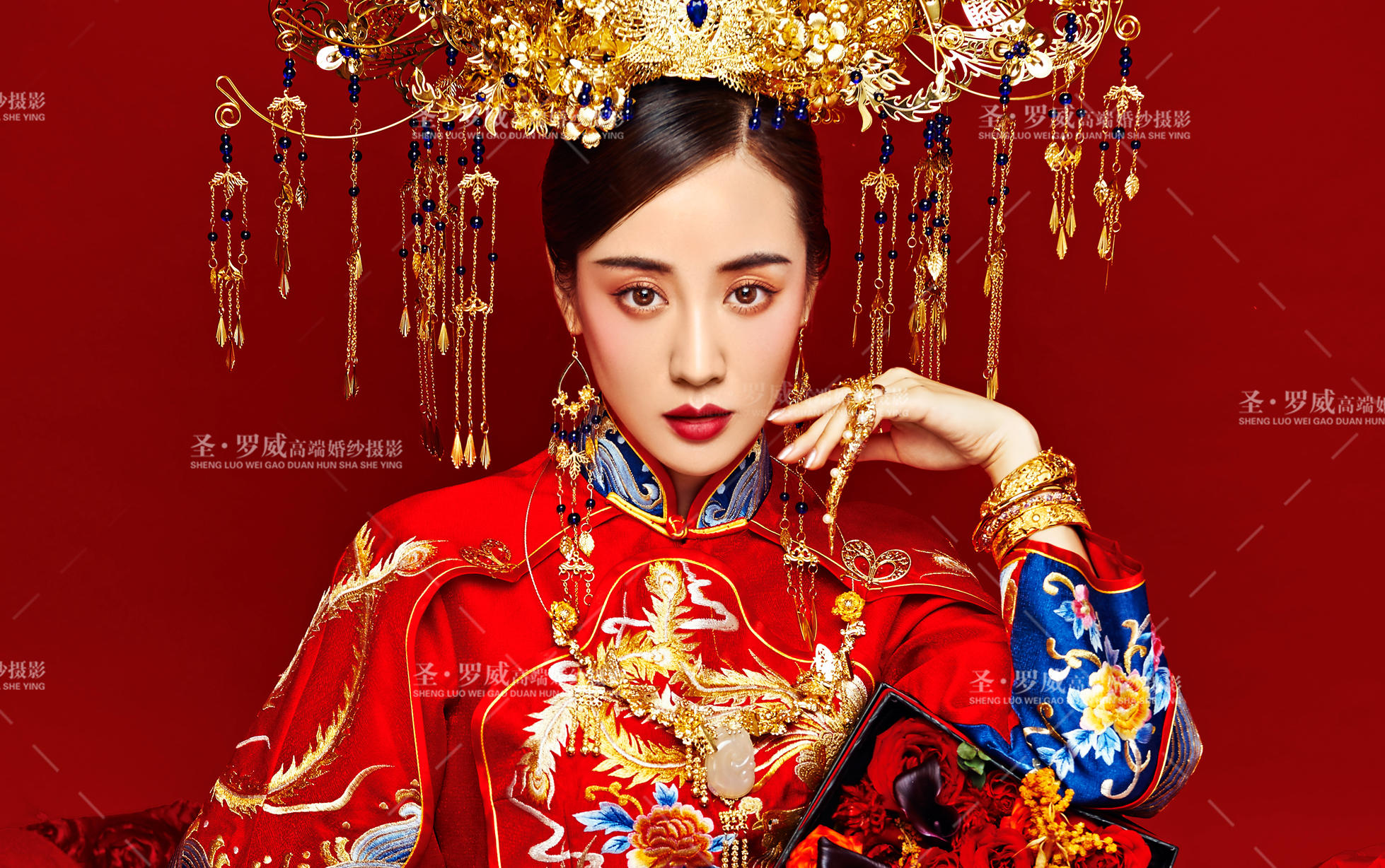 与众不同  又美的精致  圣罗威婚纱摄影《国潮》