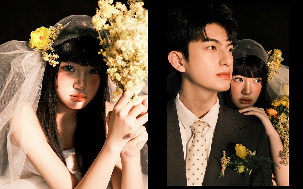 胶片风婚纱照🥰甜度满满