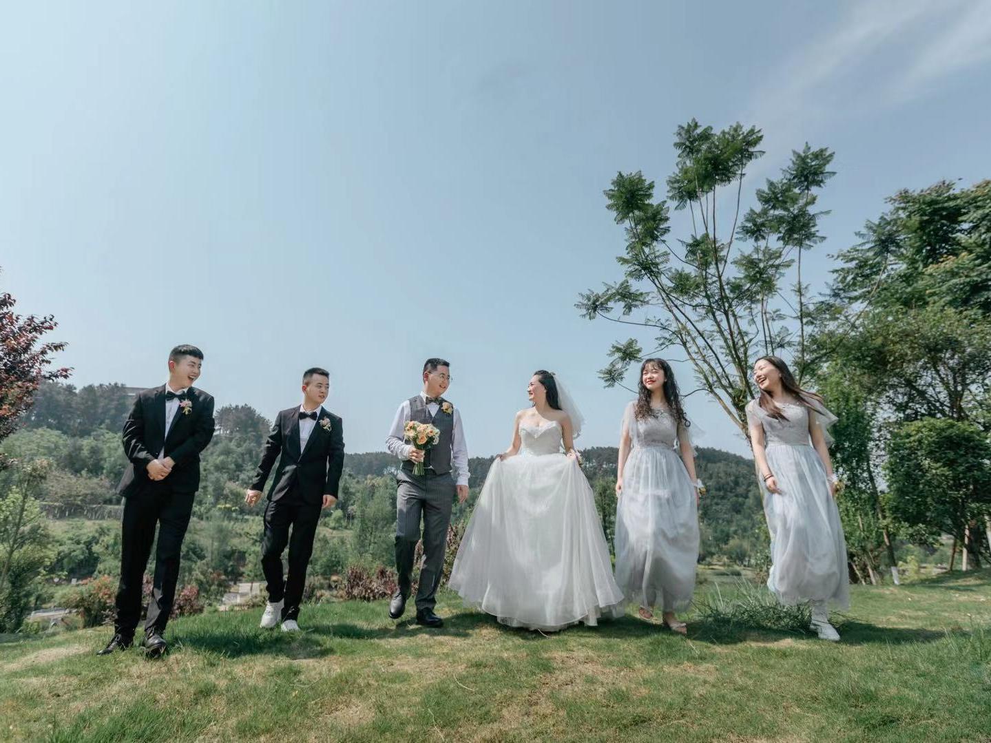 南充仪陇巴黎春天-香槟色系婚礼