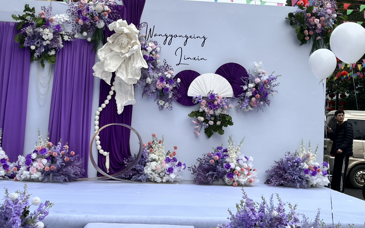 紫色系戶(hù)外婚禮