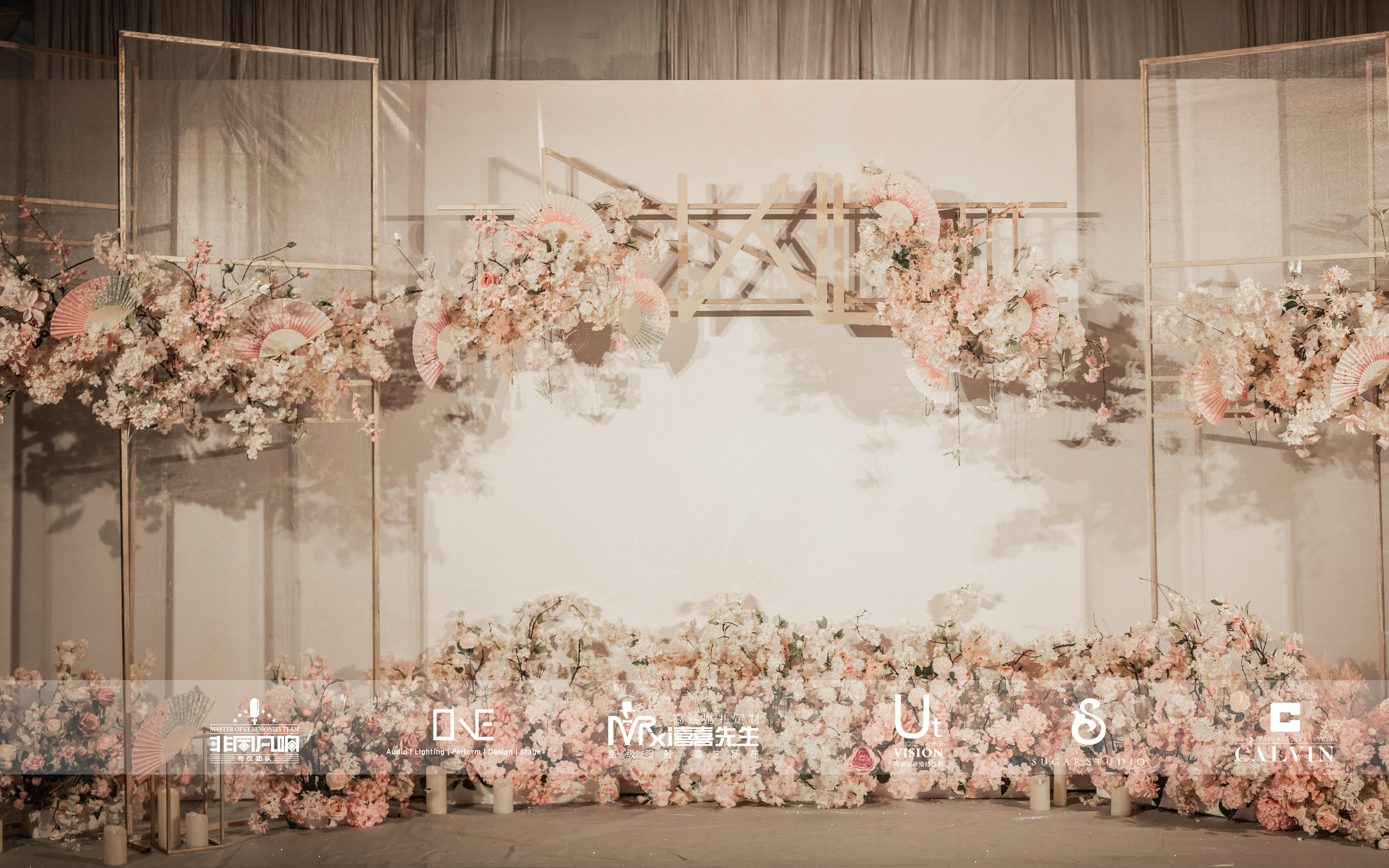 ins风唯美日式樱花婚礼，裸粉色，每个细节都好看