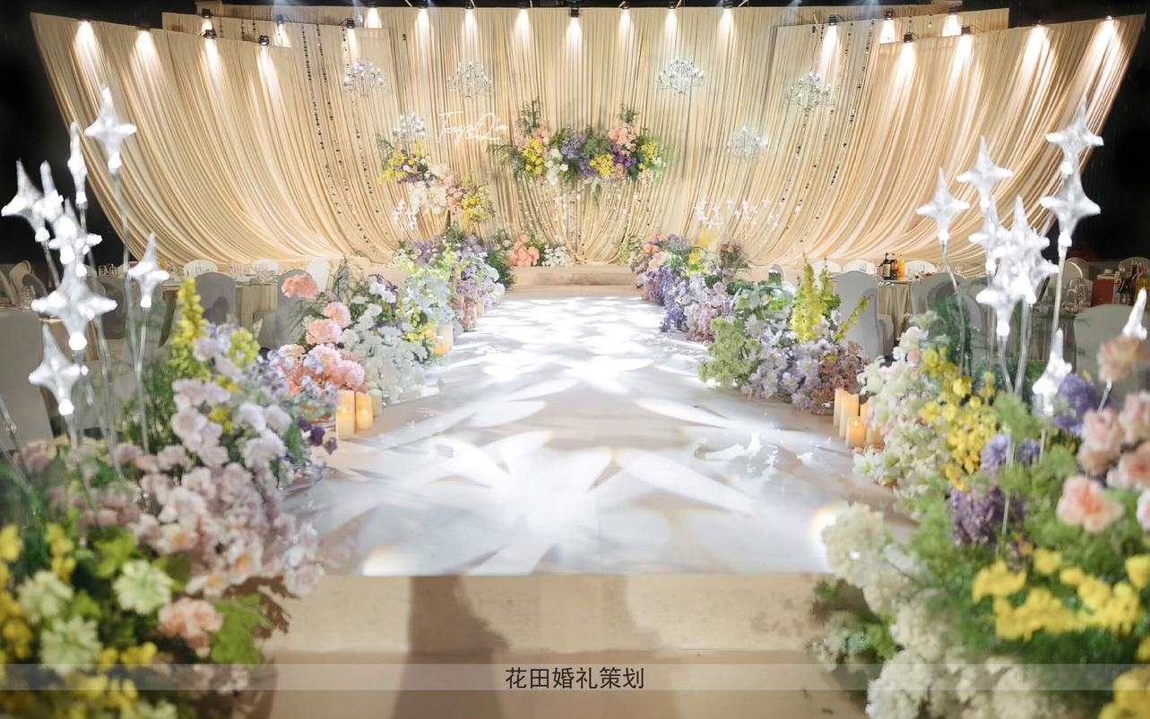 花田禧事—含四大人员—香槟色布幔婚礼