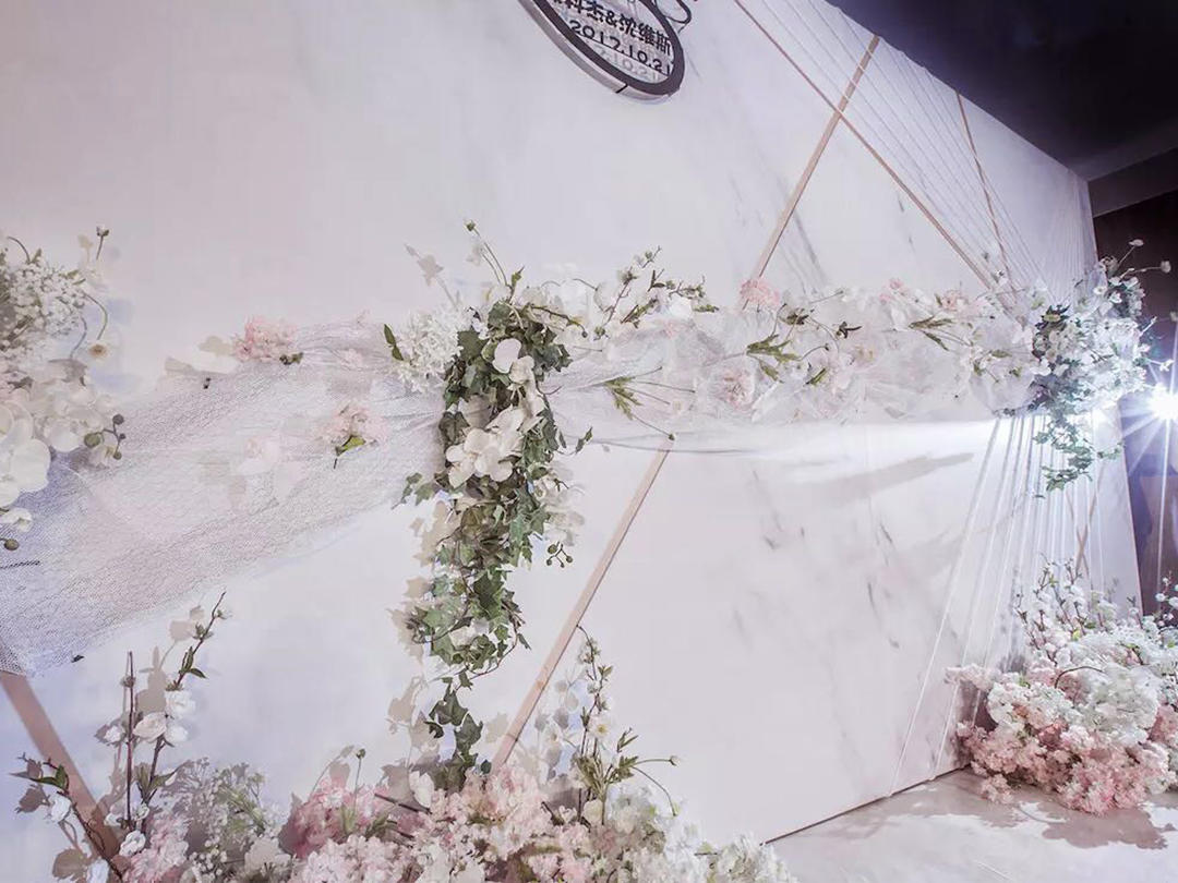 【桃夭】ins大理石风甜美婚礼--初心