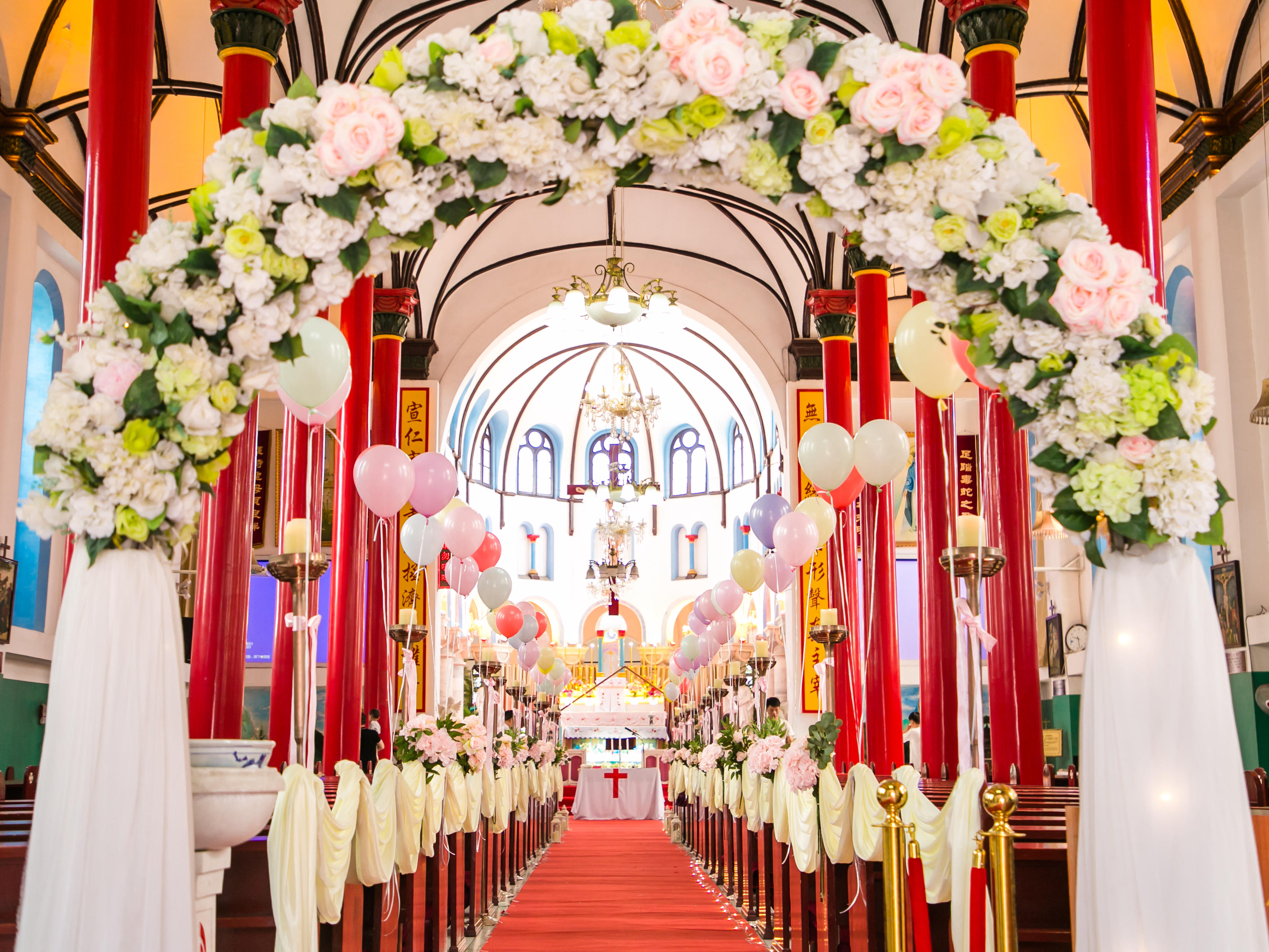 保定天主教堂婚礼—盟约套系，送颁发证书仪式