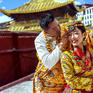 西藏旅拍婚纱照摄影【藏缘甘丹寺，潮拍婚恋纪】