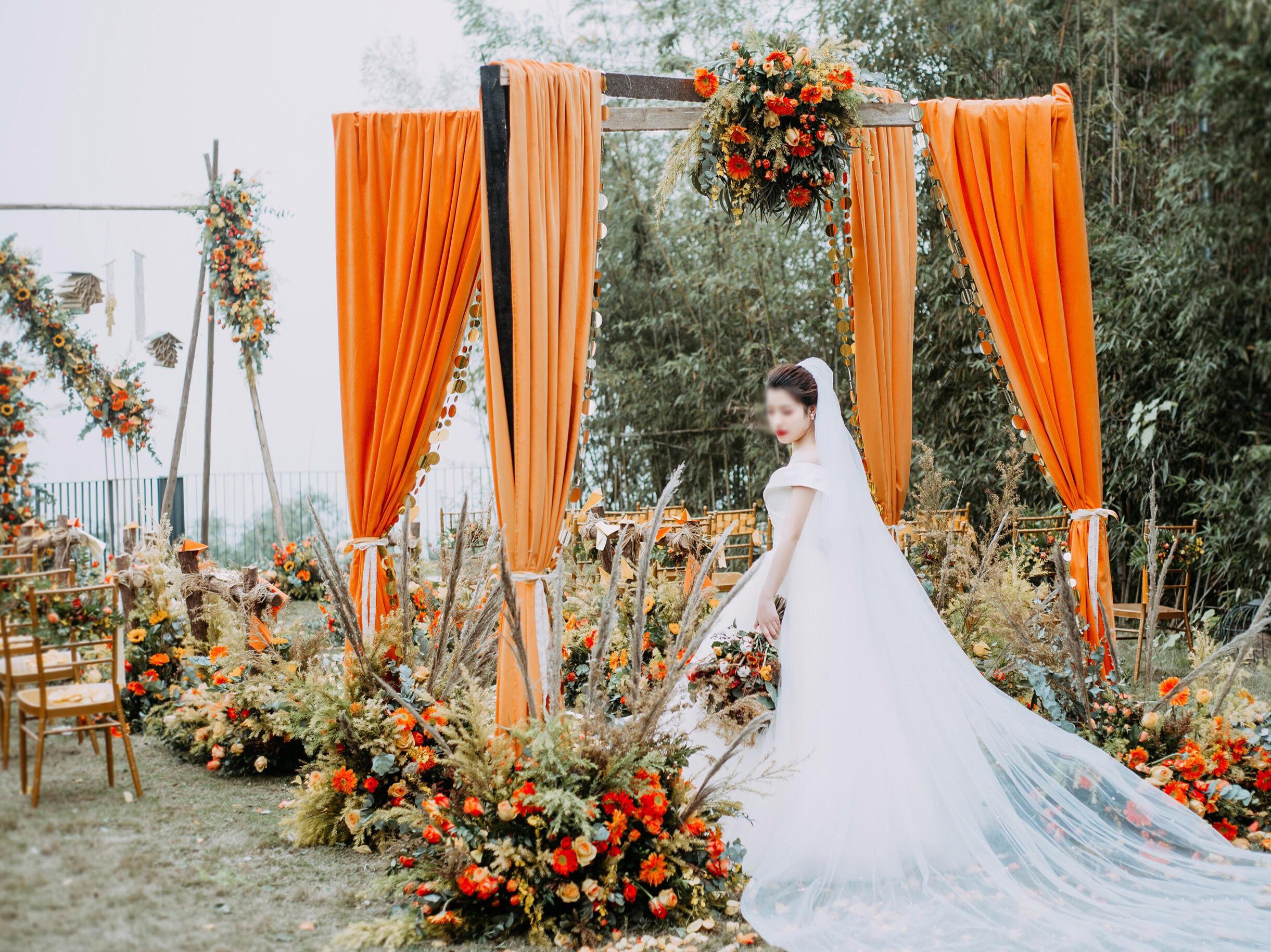 醒AWAKEN|橙色系户外超值婚礼