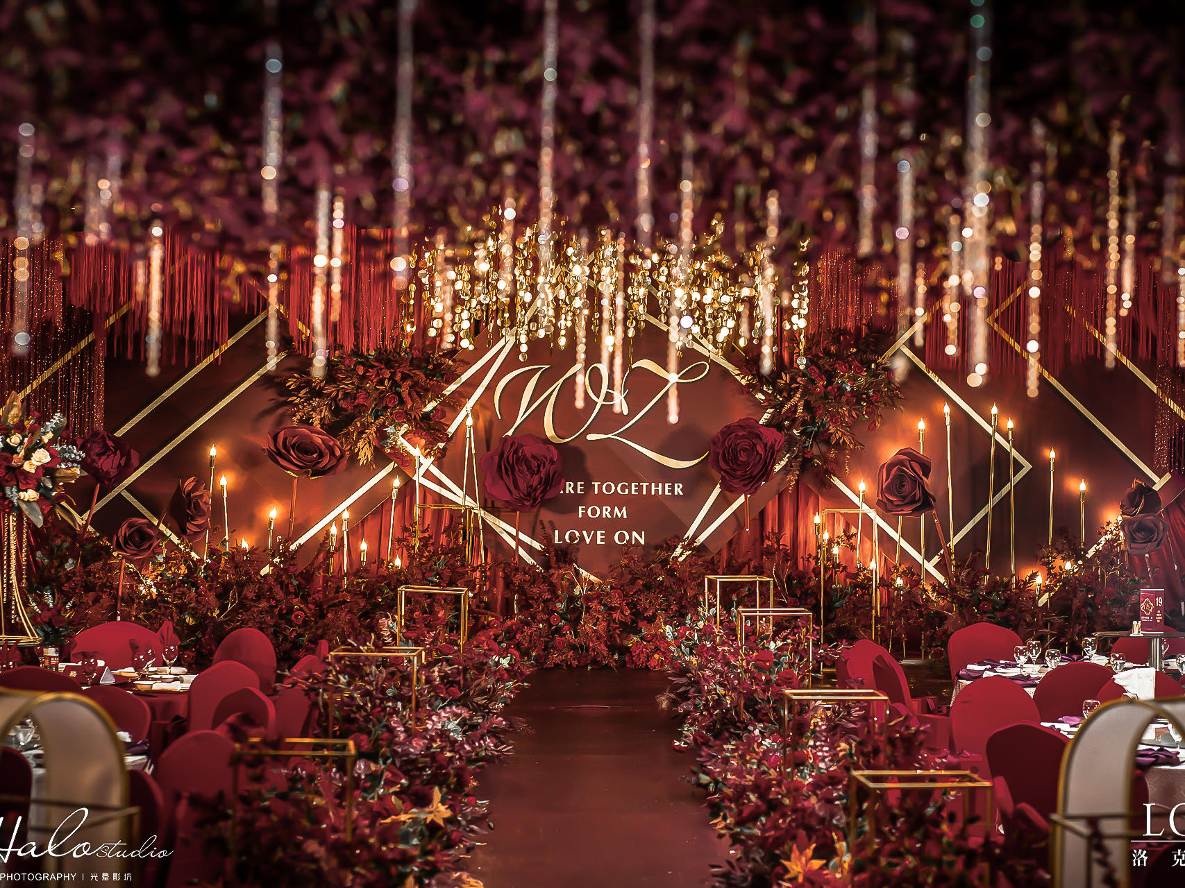 LOKE洛克婚礼——时尚红金婚礼