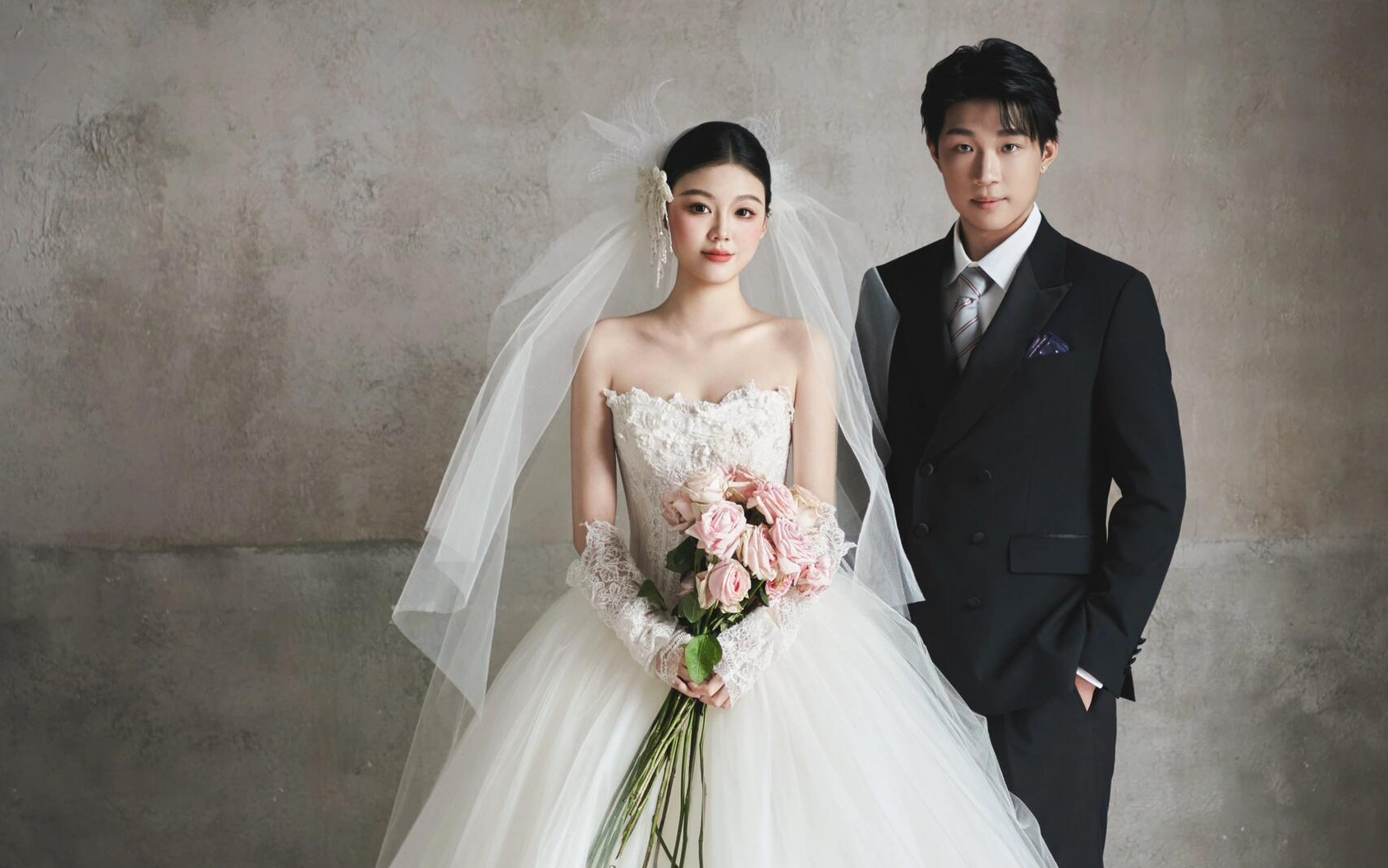 復古法式蕾絲婚紗照??