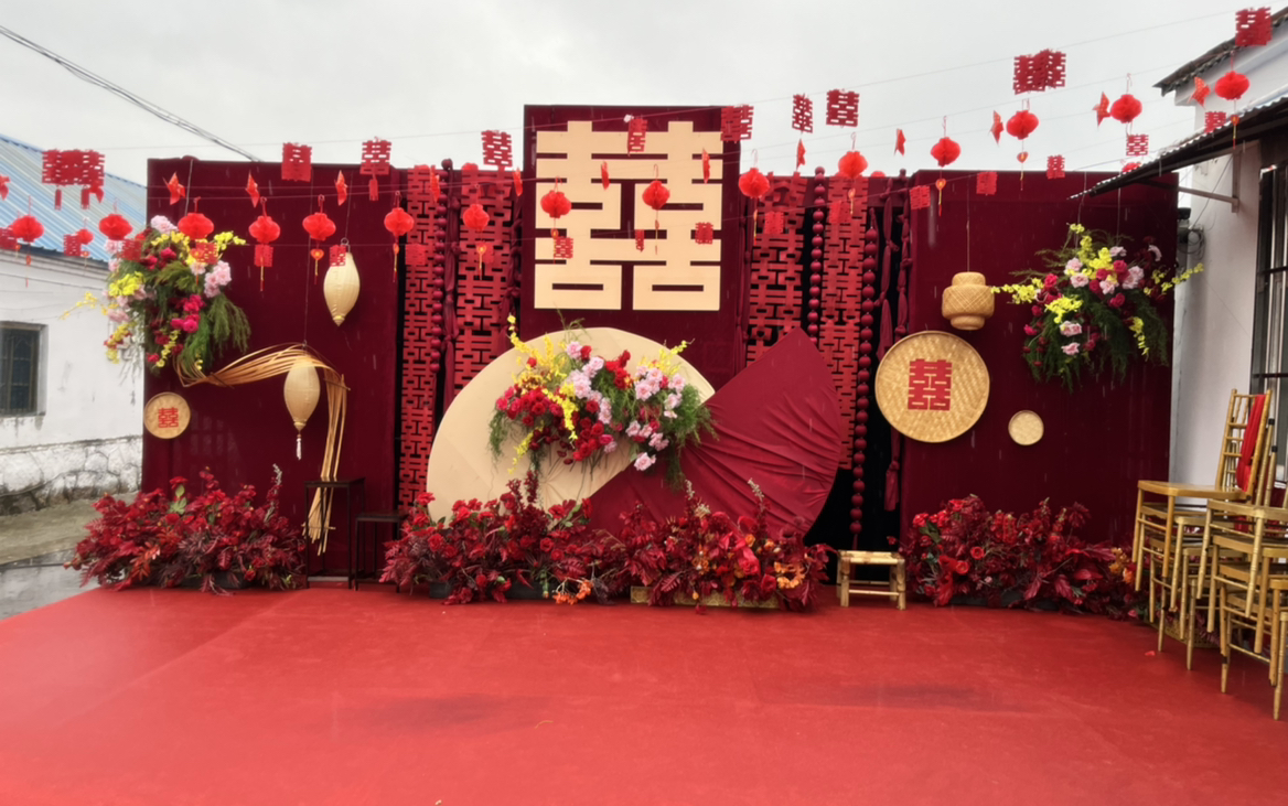 家門口的小場地婚禮布置
