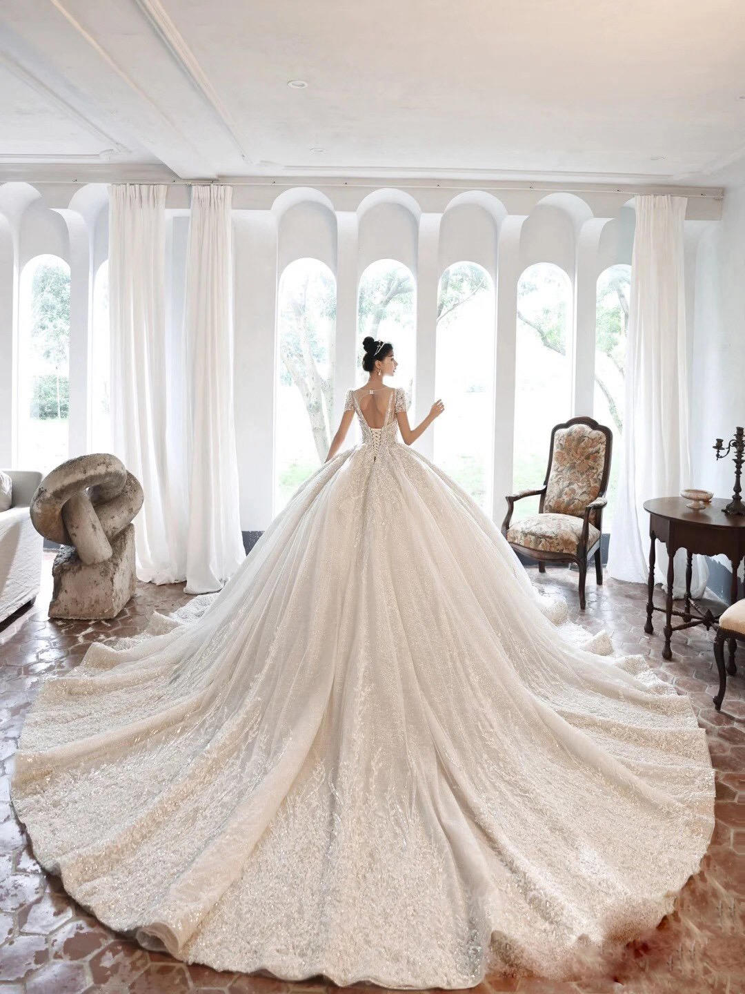 【安娜淑】豪华韩式大拖尾