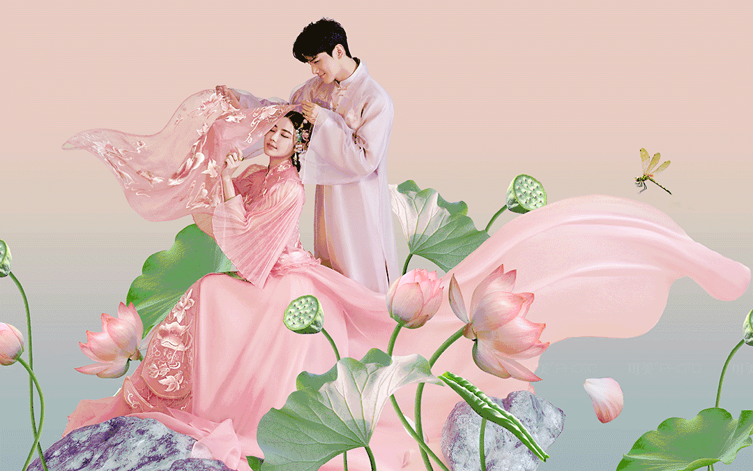 ⊙新风格体验⊙网红婚纱照+十造十服+全新秀禾服