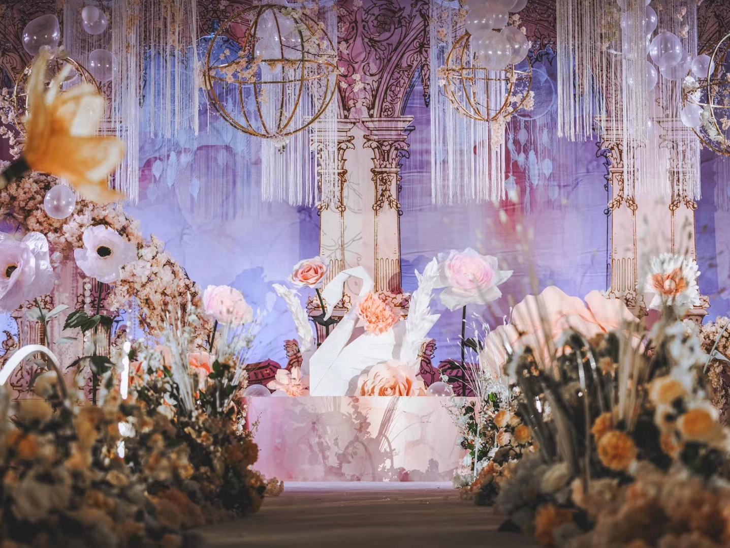 【梦想女王】超值超高性价比香槟橙温暖秋季主题婚礼